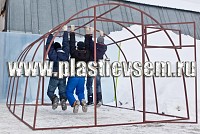 Теплица Плодородная-лучшее ценовое предложение по профильной трубе title=