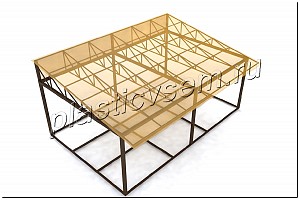 Монтаж навесов из поликарбоната