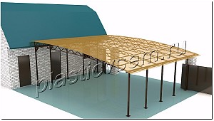 Навесы из сотового поликарбоната Навесы из сотового поликарбоната